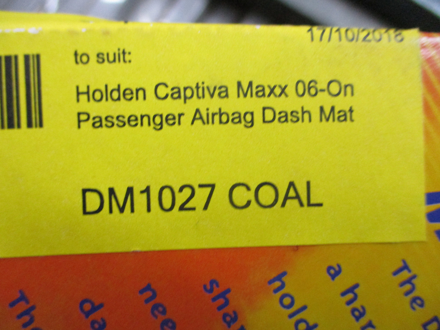 Shevron Dash Mat (Grey) Suits Holden CG Captiva New Part