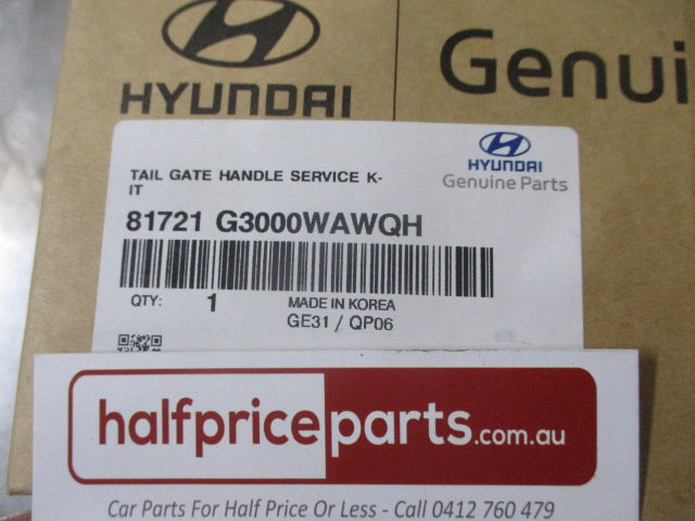Hyundai Elantra Genuine Tail Gate Handle Service Kit (Factory White) New Part