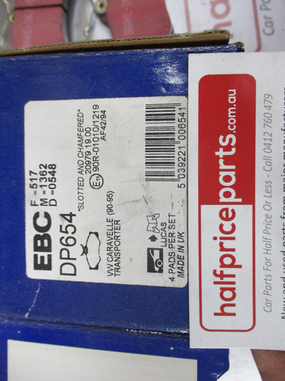EBC Front Disc Brake Pad Set Suits VW Transporter Van New Part
