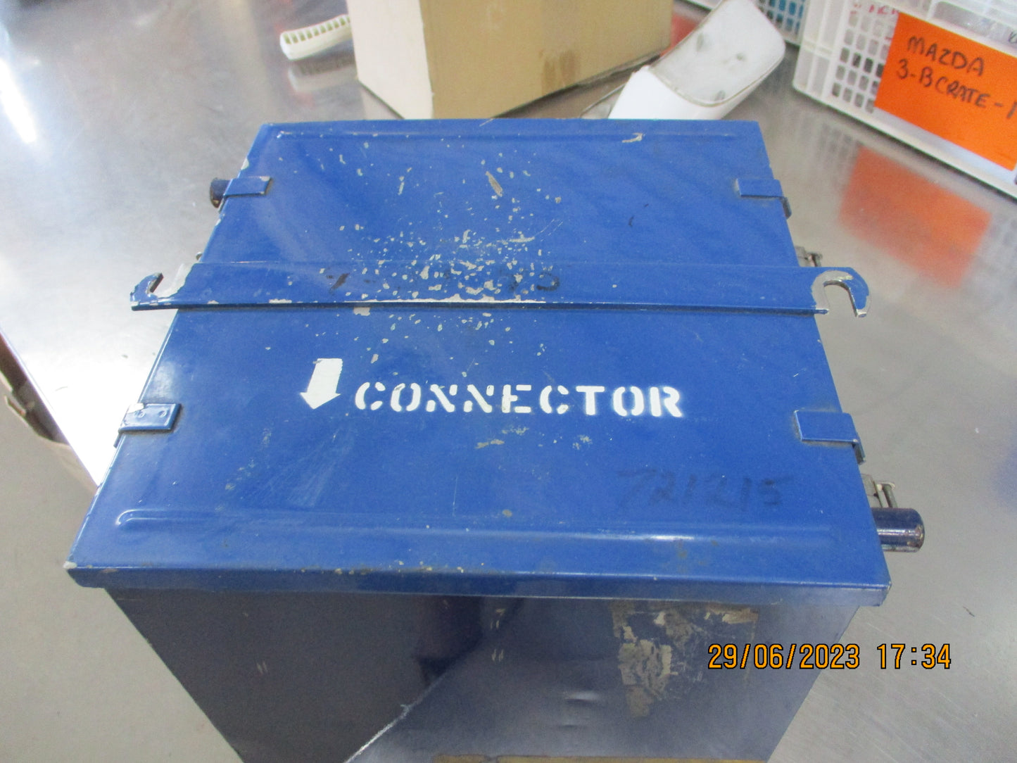 Heavy Duty Steel Battery Box With Lid Endless Uses Used Part