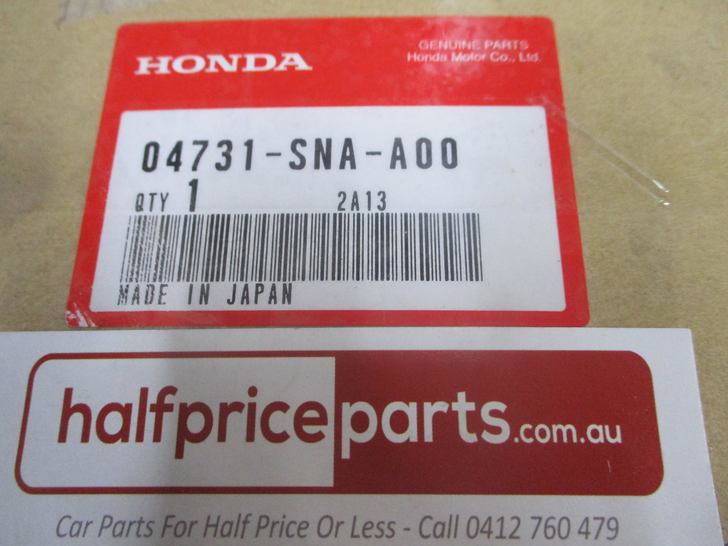 Honda Civic Genuine Rubber Set Front Windshield Dam New Part