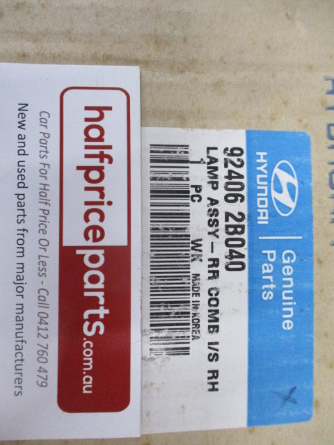 Hyundai Santa Fe Genuine Right Hand Rear Inner Tail Light New Part