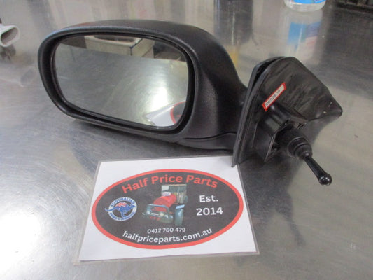 Hyundai Excel Genuine Left Hand (Passenger) Manual Side Mirror Black New Part