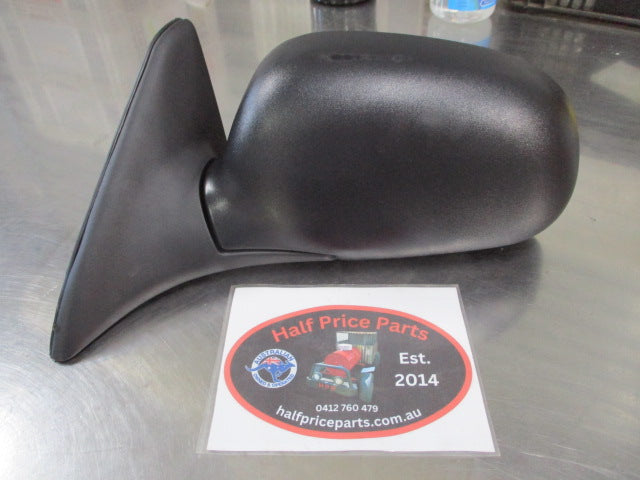 Hyundai Excel Genuine Left Hand (Passenger) Manual Side Mirror Black New Part