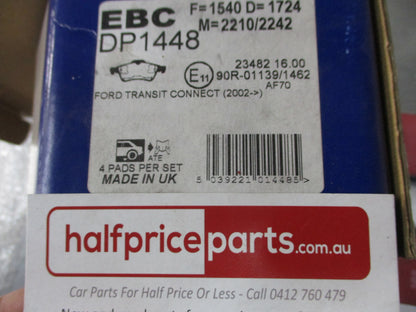 EBC Rear Disc Brake Pad Set Suits Ford Transit-Tourneo New Part