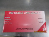 Disposable Vinyl Gloves Lightly Powered Box 100 New Size Small New