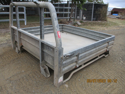Galvanized  Steel Dual Cab Tray With 3 Sides Used Part VGC