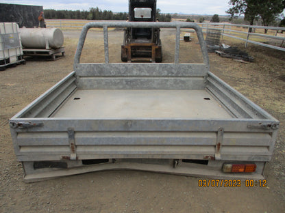 Galvanized  Steel Dual Cab Tray With 3 Sides Used Part VGC