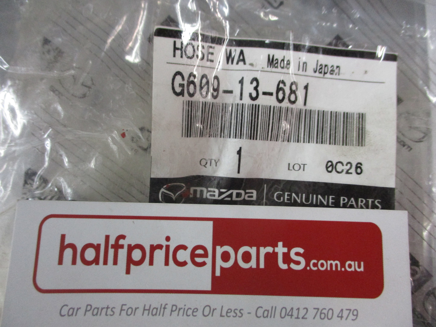 Mazda B2200/B2600/MPV Genuine Water Control Inlet Hose New Part