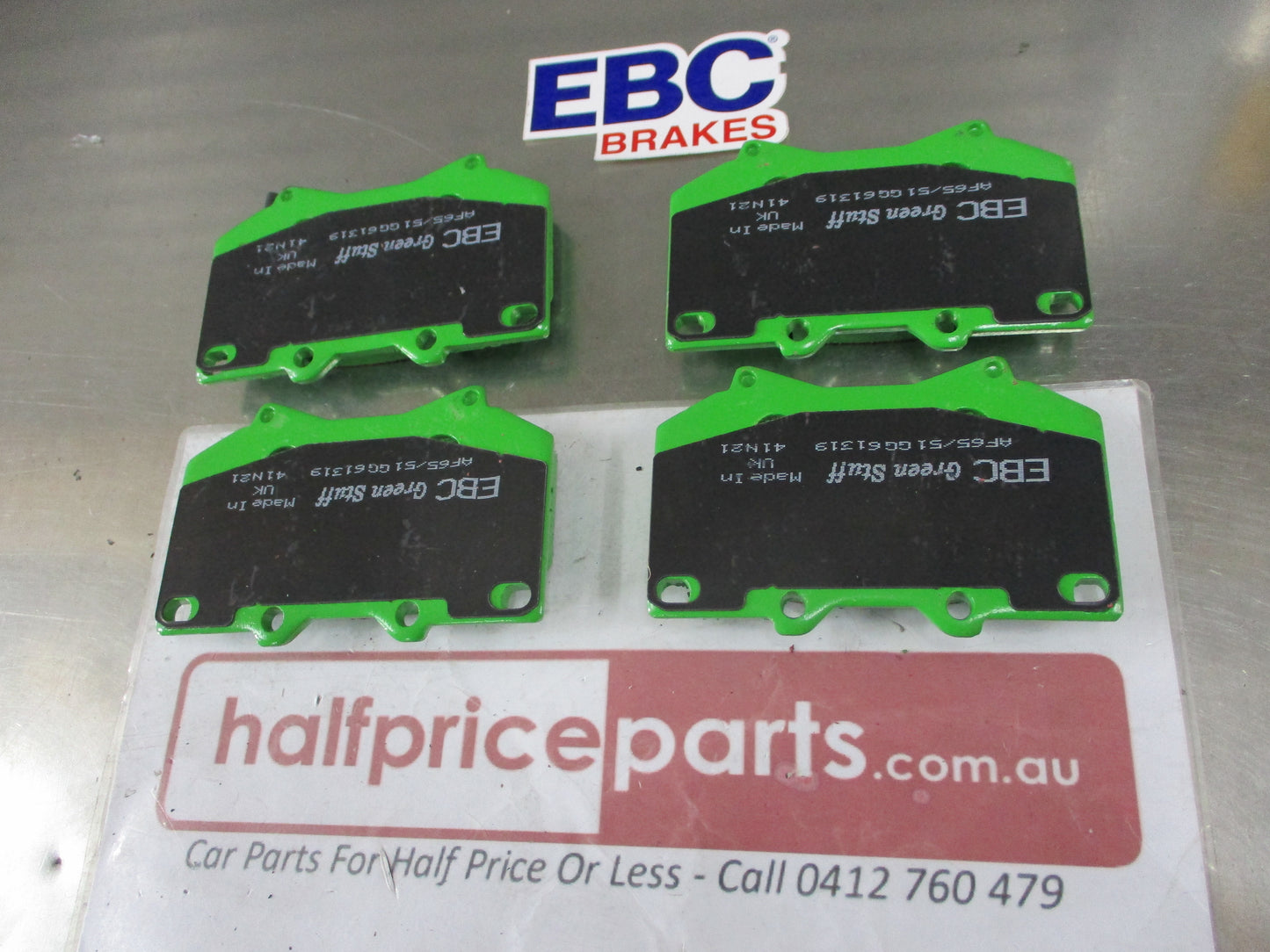 EBC Greenstuff Front Disc Brake Pad Set Suits Toyota Landcruiser 100 Series New Part