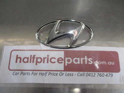 Hyundai i30 Genuine Chrome Tail Gate Boot Emblem New Part