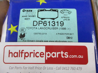 EBC Greenstuff Front Disc Brake Pad Set Suits Toyota Landcruiser 100 Series New Part