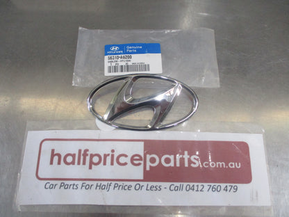 Hyundai i30 Genuine Chrome Tail Gate Boot Emblem New Part
