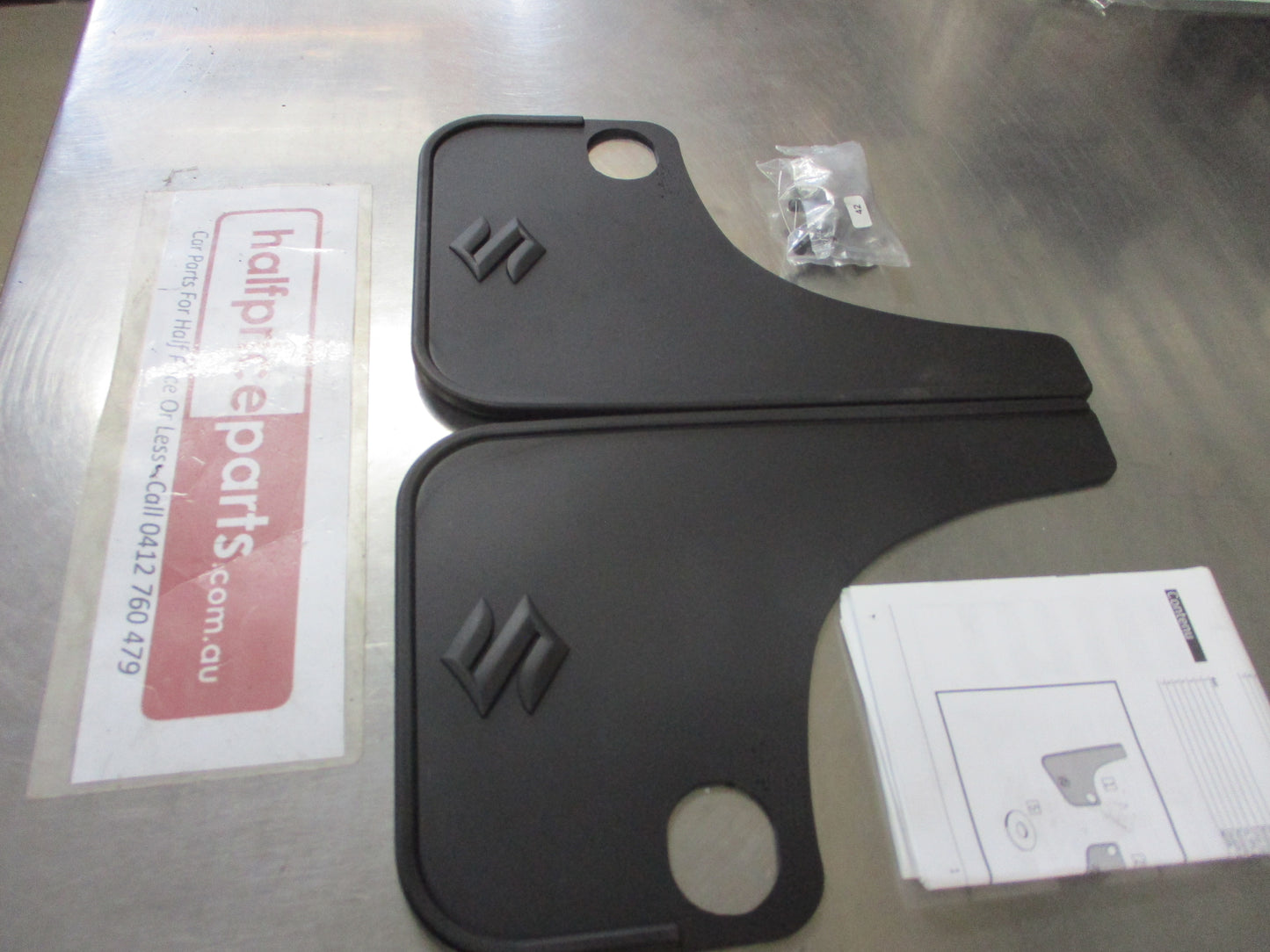 Suzuki Swift SZ-L Genuine Rear Rubber Flexible Mud Flap Set New Part