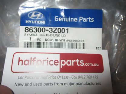 Hyundai i40 Genuine Chrome Boot Lid Emblem New Part