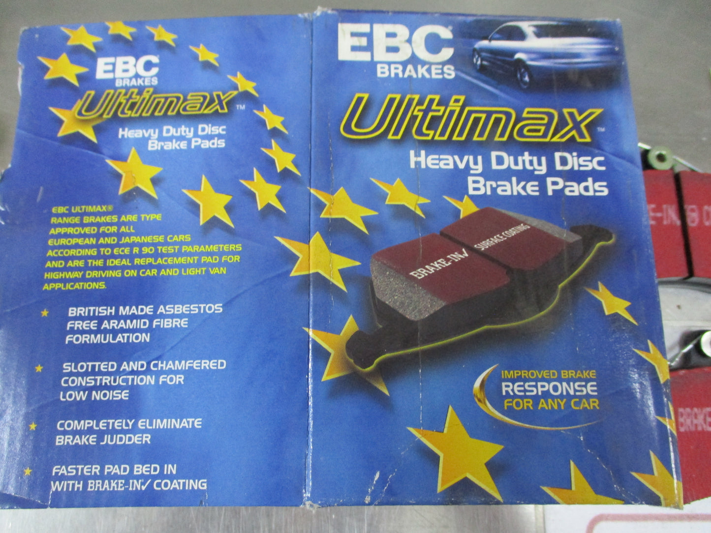 EBC Front Disc Brake Pad Set Suits Volvo 440-460-480 New Part