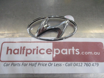 Hyundai Accent Sedan Genuine Rear Chrome Boot Lid Emblem New Part