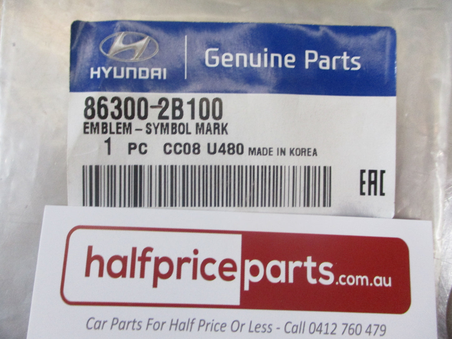 Hyundai Elantra/Tucson/Genesis/Santa Fe/Sonata Genuine Chrome Rear Boot Emblem New Part