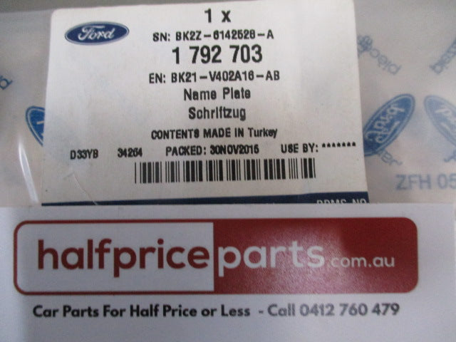 Ford Transit V363 Genuine Chrome Emblem - New Part