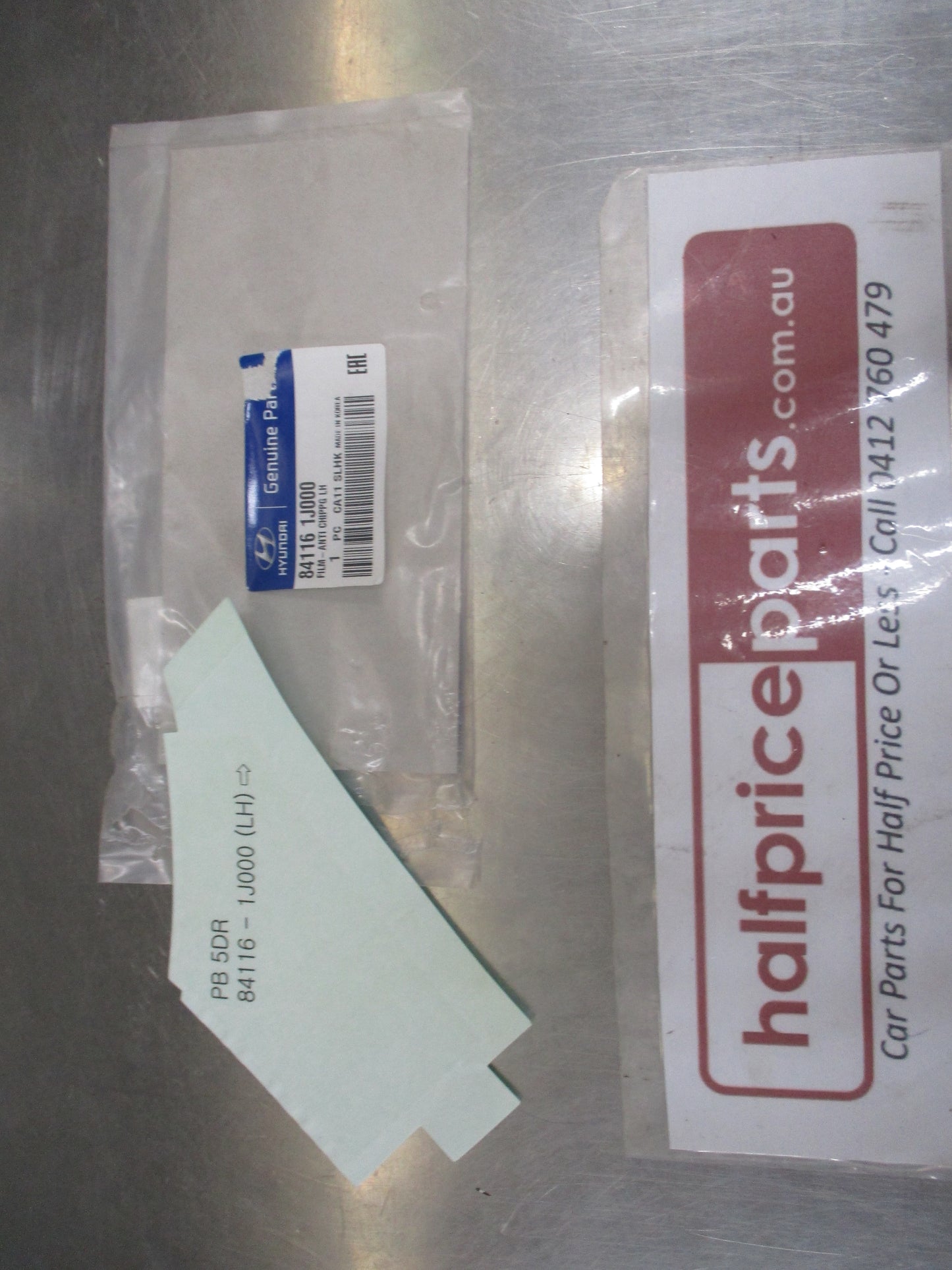 Hyundai i20 Genuine Left (Passenger) Rear Dog Leg Stone Protection Film New Part