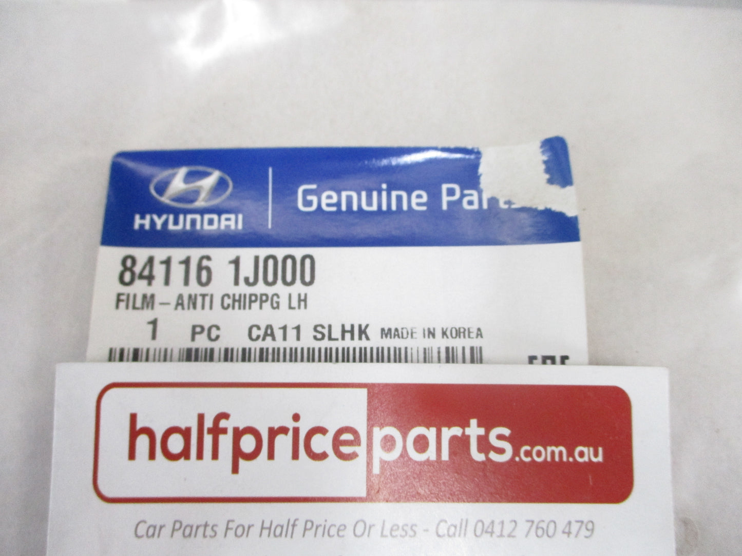 Hyundai i20 Genuine Left (Passenger) Rear Dog Leg Stone Protection Film New Part