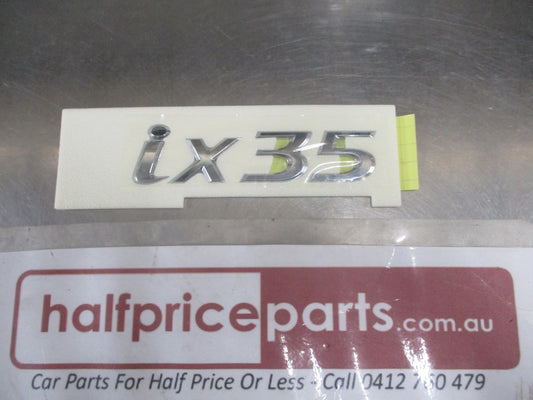 Hyundai iX35 Genuine Rear Chrome Hatch Lid Emblem New Part