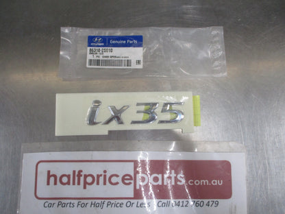 Hyundai iX35 Genuine Rear Chrome Hatch Lid Emblem New Part