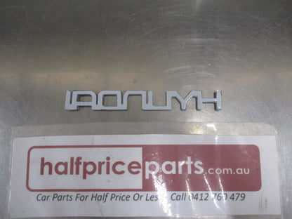 Hyundai Sonata Genuine Chrome And Black Rear Boot Emblem New Part