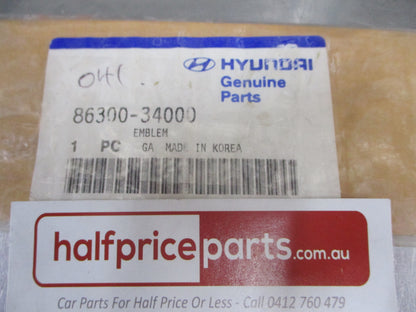 Hyundai Sonata Genuine Chrome And Black Rear Boot Emblem New Part