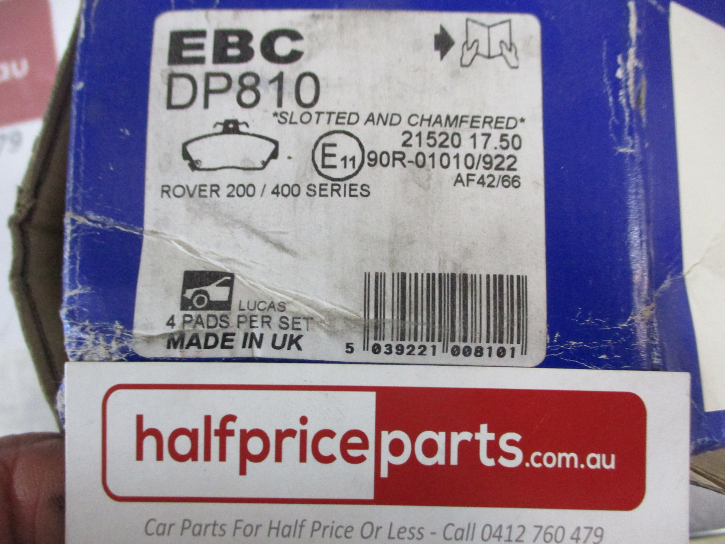 EBC Front Disc Brake Pad Set Suits Rover 200-400 New Part