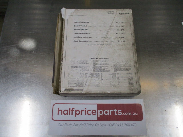 Lubrication & Tune-up Manual 1998 - Used