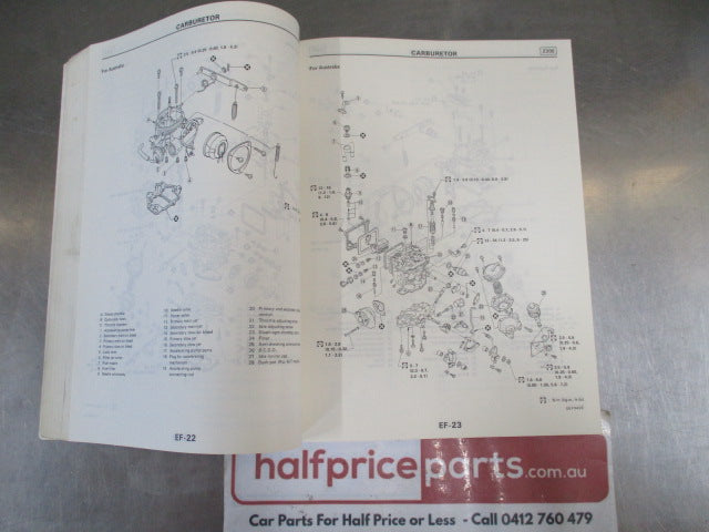 Nissan C22 Series Vanette Wide Body Genuine Factory Service Manual Used