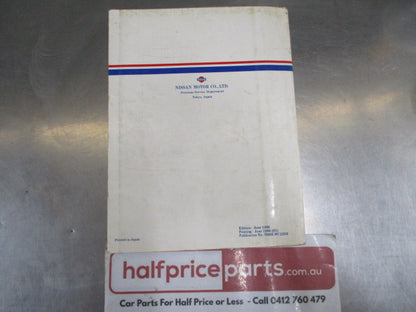 Nissan C22 Series Vanette Wide Body Genuine Factory Service Manual Used