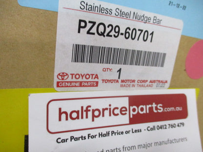 Toyota Landcruiser Prado 150 GX/GXL/GXL Premium Genuine Stainless Steel Nudge Bar Kit New Part