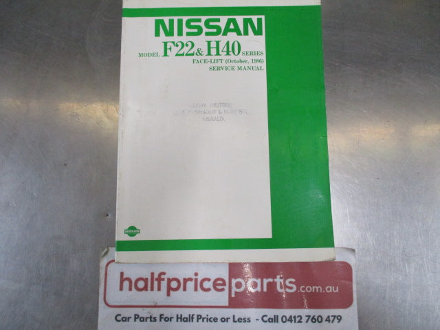 Nissan/Datsun F-22 And H40 Service Manual Face-Lift Used