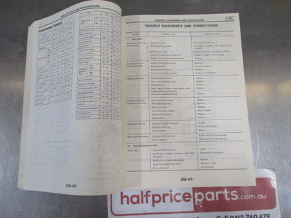 Nissan/Datsun F-22 And H40 Service Manual Face-Lift Used