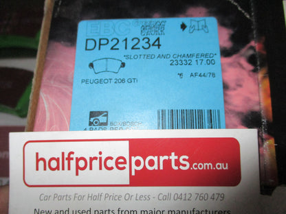 EBC Greenstuff Front Disc Brake Pad Set Suits Peugeot 206-306/Citroen Xsara New Part