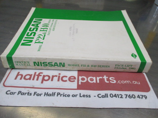 Nissan/Datsun F-22 And H40 Service Manual Face-Lift Used