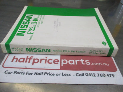 Nissan/Datsun F-22 And H40 Service Manual Face-Lift Used