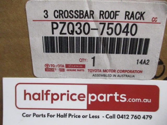 Toyota Hiace LWB Van Genuine 3 Bar Roof Rack System Kit New Part