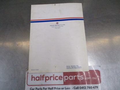 Nissan Genuine LD Series Diesel Engine LD20 & LD20T Service Manual - Used