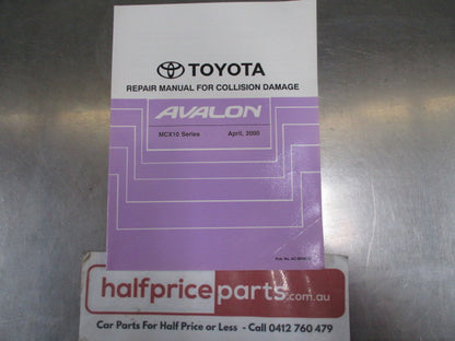 Toyota Avalon Repair Manual For Collision Damage - Used