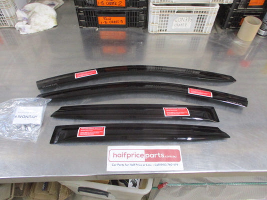 Hyundai Kona Genuine Dark Tint Set Of 4 Slimline Weather Shields New Part