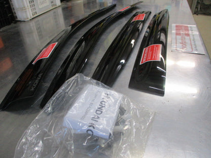 Hyundai Kona Genuine Dark Tint Set Of 4 Slimline Weather Shields New Part