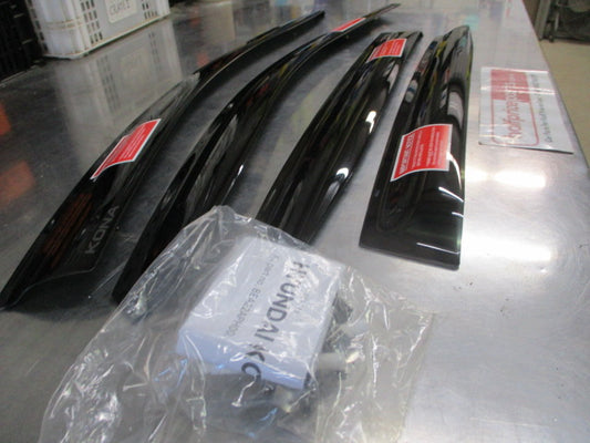 Hyundai Kona Genuine Dark Tint Set Of 4 Slimline Weather Shields New Part