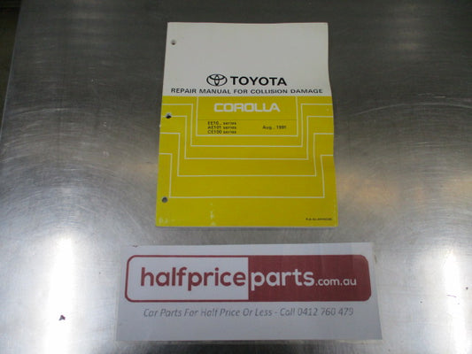 Toyota Corolla Repair Manual For Collision Damage - Used