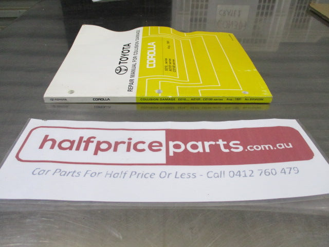Toyota Corolla Repair Manual For Collision Damage - Used