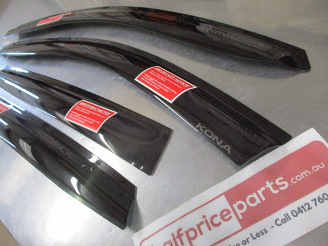 Hyundai Kona Genuine Dark Tint Set Of 4 Slimline Weather Shields New Part