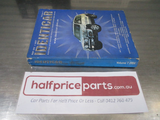Identicar Motor Vehicle Identification Guide for model from 1980 to 2003 Vol.7 - Used
