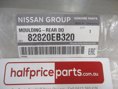 Nissan Navara D40M Genuine Rear Door Molding New Part